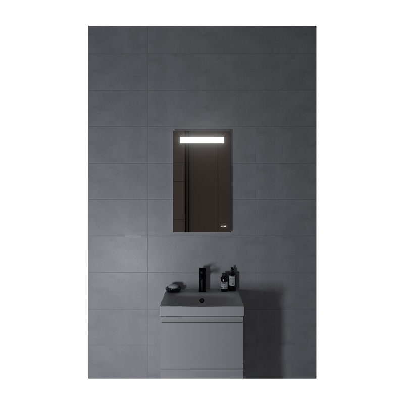 Зеркало Cersanit Base 40, LED, 400х28х700 мм