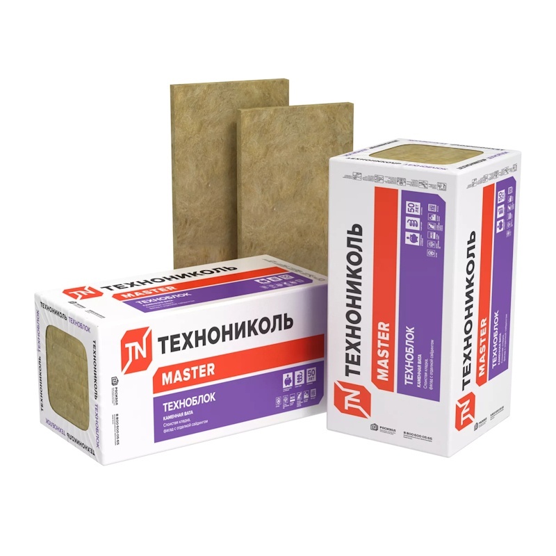 Утеплитель Технониколь Техноблок Стандарт 1200х600х50 мм, 12 шт