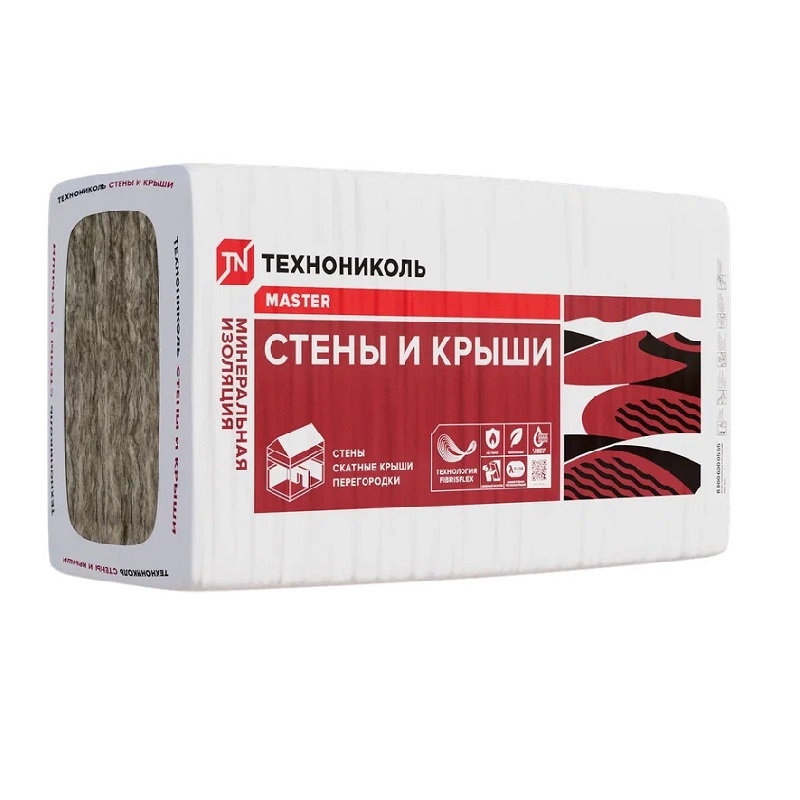 Утеплитель Технониколь 34 PN Стены и крыши 1000х610х50 мм, 8 шт