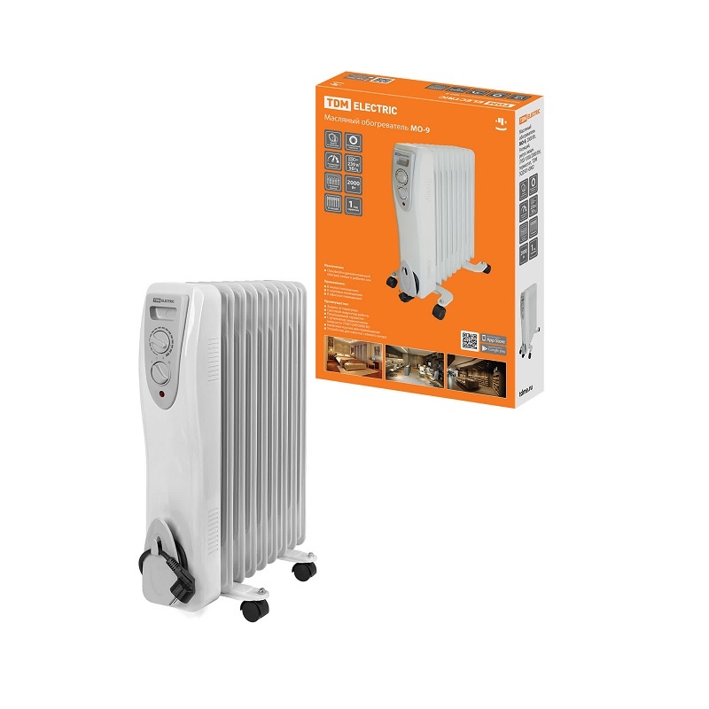 Радиатор масляный TDM Electric 9 секций 2 кВт