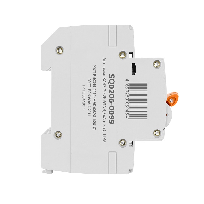 Выключатель автоматический TDM ВА 47-29, 4,5кА, С 63А, 2П