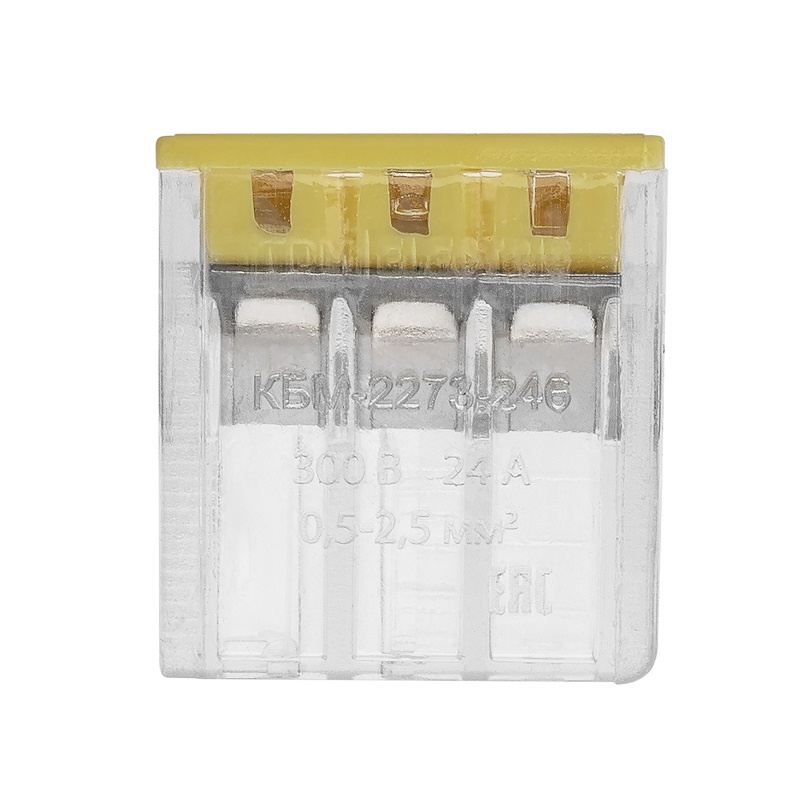 Клемма 2273-246 с пастой, 6 проводов 1,0-2,5 мм2 (5 шт.)