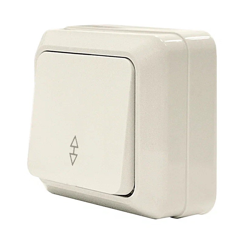 Переключатель о/у Олимп Б-О0025, 1 клавиша, б/инд, IP20, слоновая кость