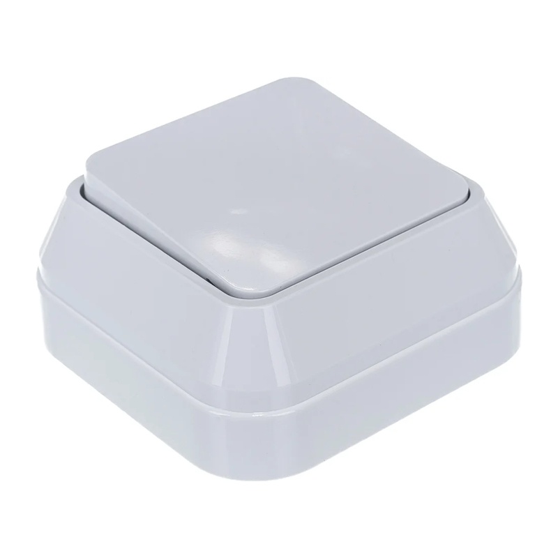 Выключатель о/у Makel 45101, 1 клавиша, б/инд, белый