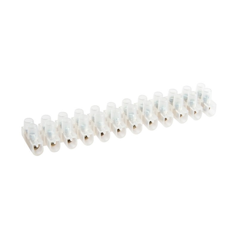 Клеммная колодка ЗВИ-3 (1,5-4 кв.мм) полиэтилен 3А, 450В, IP20, 12 секций, прозрачная