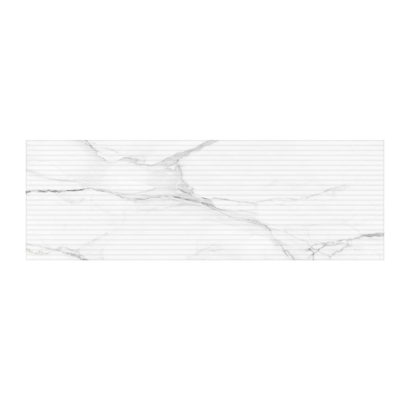 Плитка настенная Gracia Ceramica Marble, белая матовая 02, 900х300х10 мм