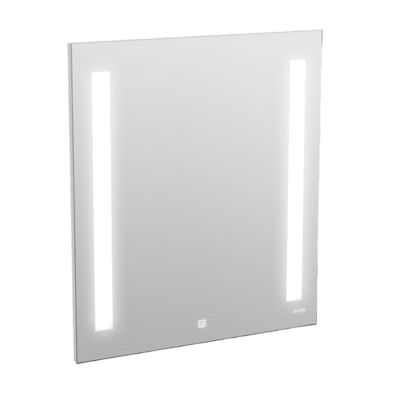 Зеркало Cersanit Base 60, LED, 600х28х800 мм
