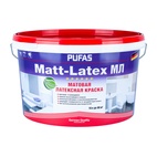 Краска моющаяся латексная Pufas Matt-Latex основа А матовая (10 л)