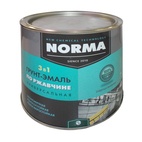 Грунт-эмаль Novocolor НОРМА 3 в 1 матовая красно-коричневая (1,9 кг)