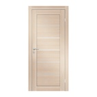 Полотно дверное Olovi Канзас, со стеклом, беленый дуб, б/п, б/ф (800х2000х35 мм)