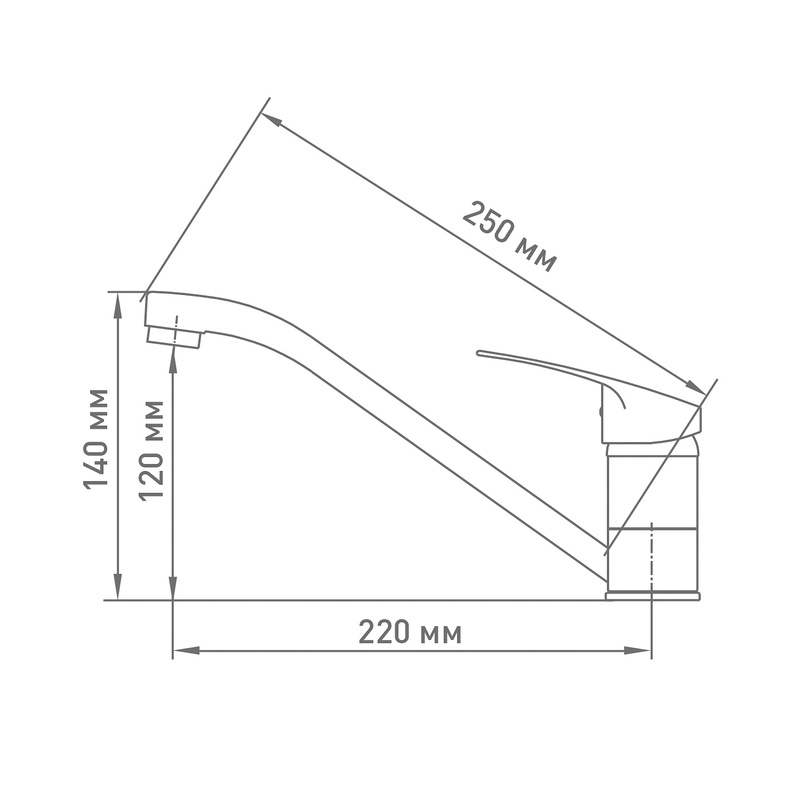 Смеситель для кухни Klip 1205