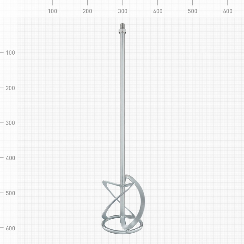Венчик для сухих смесей Trigger 21001 М14, 120х600 мм