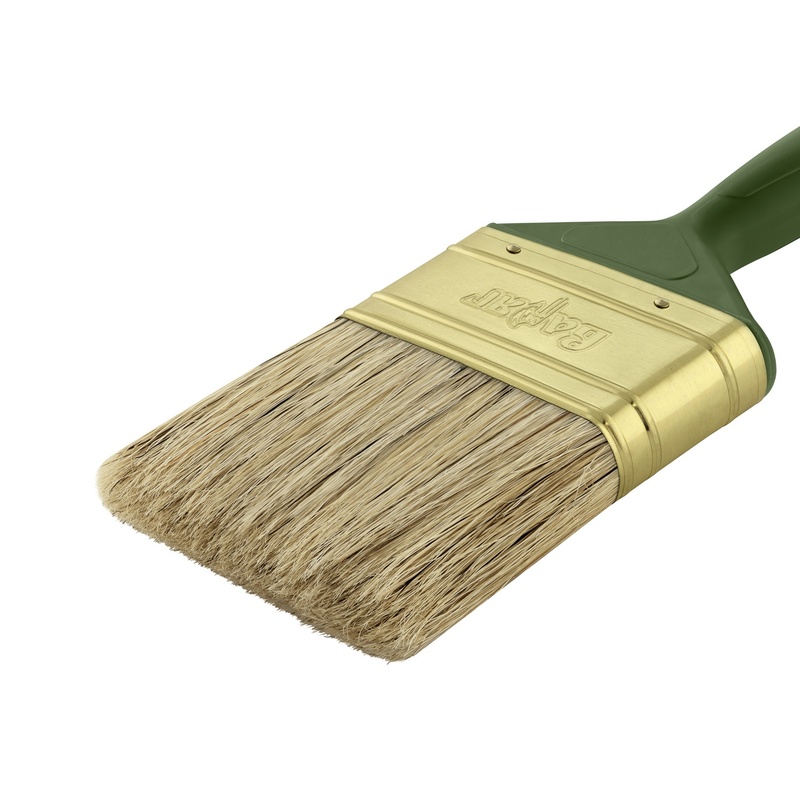 Кисть плоская ВАРЯГ 31234 светлая щетина 70 мм