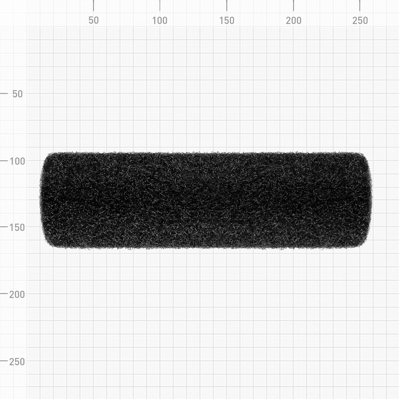 Валик сменный для нанесения шпаклевки Варяг 32881, ворс 18 мм, 250 мм