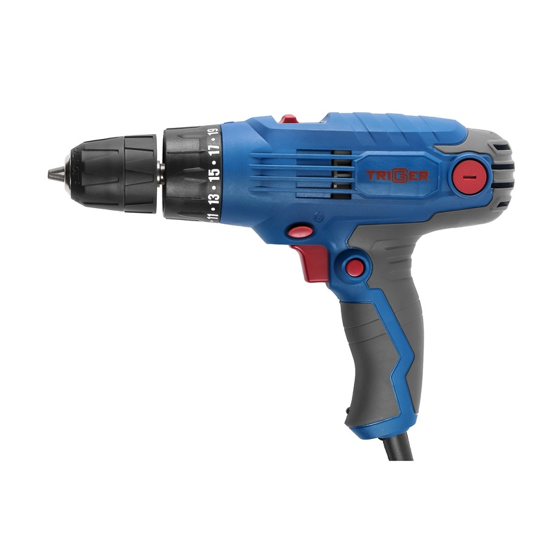 Дрель-шуруповерт сетевая Trigger 20401, 10 мм, 0,32 кВт, 32 Нм, реверс, 0-1000 об/мин