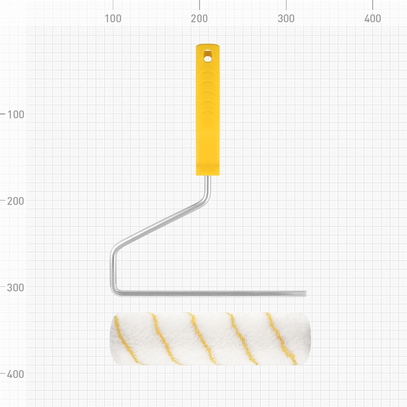 Валик Biber 32542, полиамид, с бюгелем, ворс 10 мм, 230 мм