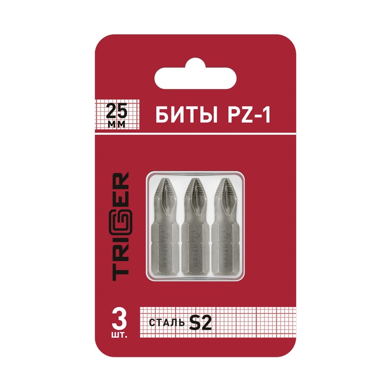 Биты Trigger 84963 Профи PZ-1 25 мм (3 шт.)
