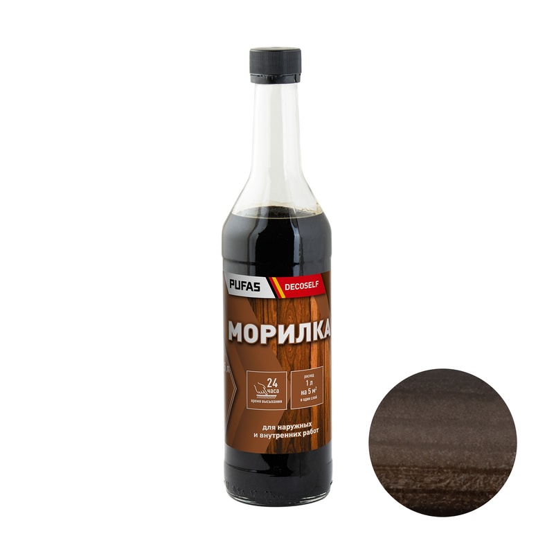 Морилка неводная Pufas Decoself дуб мореный (0,5 л)
