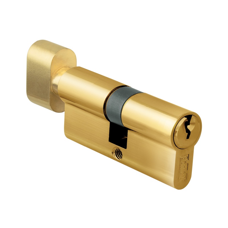 Цилиндр для замка ключ/завертка SCHLOSS 84004 (30/30) золото 60 мм (10/50)