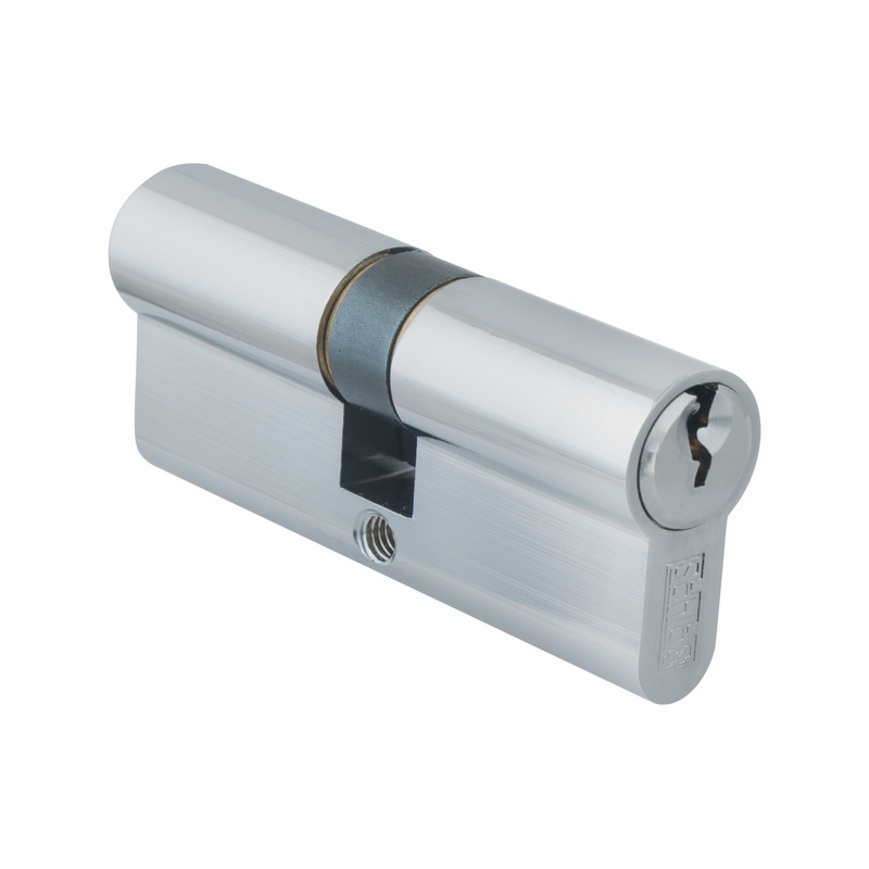 Цилиндр для замка ключ/ключ SCHLOSS 84011 (35/35) хром 70 мм (10/50)