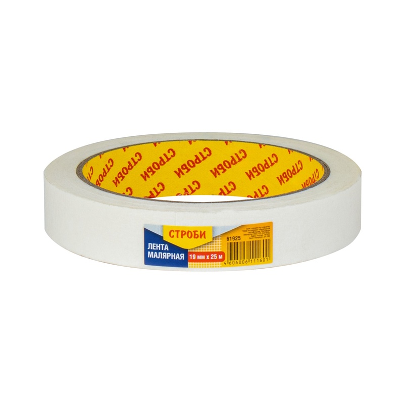 Лента малярная Строби, 19 мм х 25 м