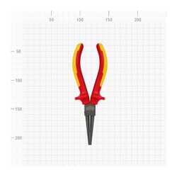 Круглогубцы диэлектрические 1000В Варяг 87028 CrMo 160 мм