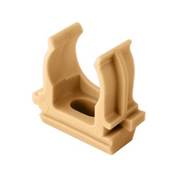 Держатель-клипса для труб d=25 мм, светлое дерево (10 шт.)