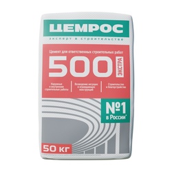 Цемент Цемрос ЦЕМ I 42,5Н, М-500, Д0 (50 кг)