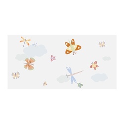 Декор настенный Kerabel Зоопарк Бабочки, 200х400х7,5 мм (пр-во БКСМ)