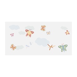Декор настенный Kerabel Зоопарк Бабочки, 200х400х7,5 мм (пр-во БКСМ)