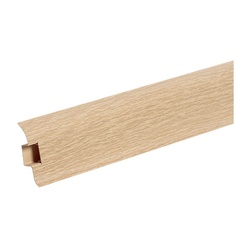 Плинтус Ideal Комфорт, с кабель-каналом, дуб, 55 мм (2,5 м)