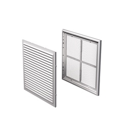 Решетка разъемная НашВент 250х250 мм МВ 250-с, с москитной сеткой