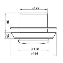 Анемостат НашВент А150ВРФ, d=150 мм